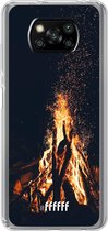 6F hoesje - geschikt voor Xiaomi Poco X3 Pro -  Transparant TPU Case - Bonfire #ffffff