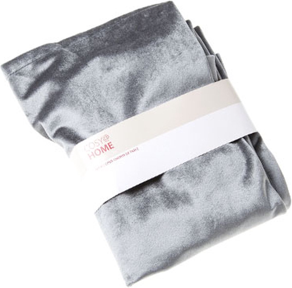 Cosy&Trendy tafelloper - velvet - Donker grijs - 40 x 180 cm