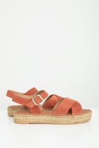 Sissy-Boy - Oranje espadrille sandalen - 36