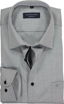 CASA MODA comfort fit overhemd - grijs (contrast) - Strijkvrij - Boordmaat: 43
