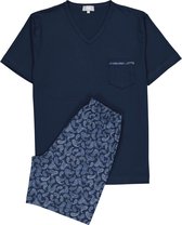 Mey heren shortama Riverslea - blauw paisely dessin -  Maat: XL