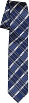 Pelucio stropdas - blauw geruit -  Maat: One size