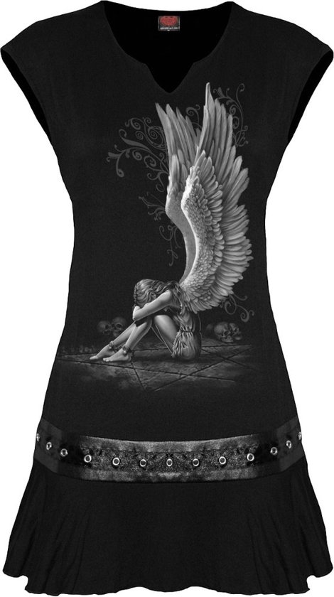 Spiral - ENSLAVED ANGEL Korte jurk - M - Zwart