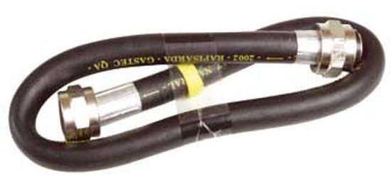 Bonfix Gasslangen Universele buigbare || rubberen gasslangset 70 cm - met 2 x wartelmoer M24 binnendraad van Bonfix — afbeelding 3