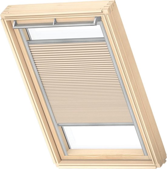 VELUX Origineel Verduisterend Plisségordijn (FHC), Zilveren Kozijn, M08, 308, 2, Beige