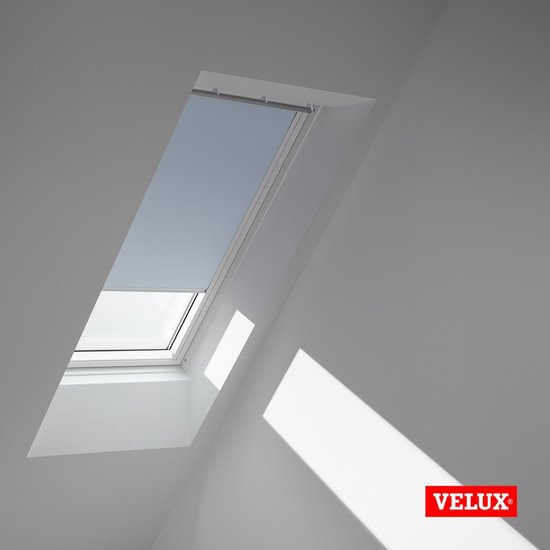 VELUX Origineel Verduisterend Rolgordijn Plus Plissé (DFD), Zilveren Kozijn, UK08