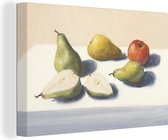 Peintures sur Toile - Poires - Fruits - Peinture - 60x40 cm - Décoration murale