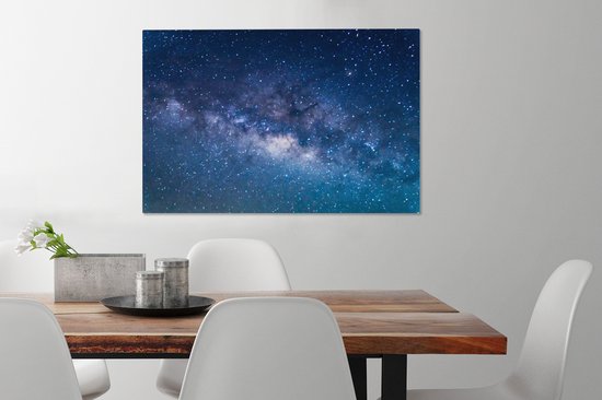 Toile claire ciel étoilé 2cm 60x40 cm - Tirage photo sur toile (Décoration murale salon / chambre)