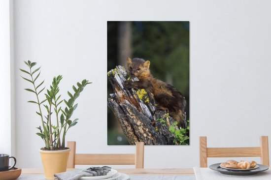 Peintures sur Toile Martre - Arbre - Forêt - 40x60 cm - Décoration murale