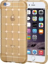 Rock Magic Cube-serie voor iPhone 6 Plus & 6s Plus Transparante zachte TPU beschermende achterkant van de behuizing (goud)