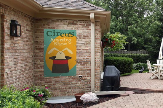 Spectacle étonnant de cirque avec un lapin 80x120 cm