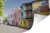 Muurdecoratie Buenos Aires - Argentinië - Huis - 180x120 cm - Tuinposter - Tuindoek - Buitenposter