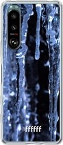 6F hoesje - geschikt voor Sony Xperia 5 III -  Transparant TPU Case - Icicles #ffffff