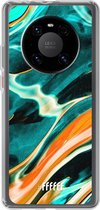 6F hoesje - geschikt voor Huawei P40 Pro -  Transparant TPU Case - Fresh Waves #ffffff