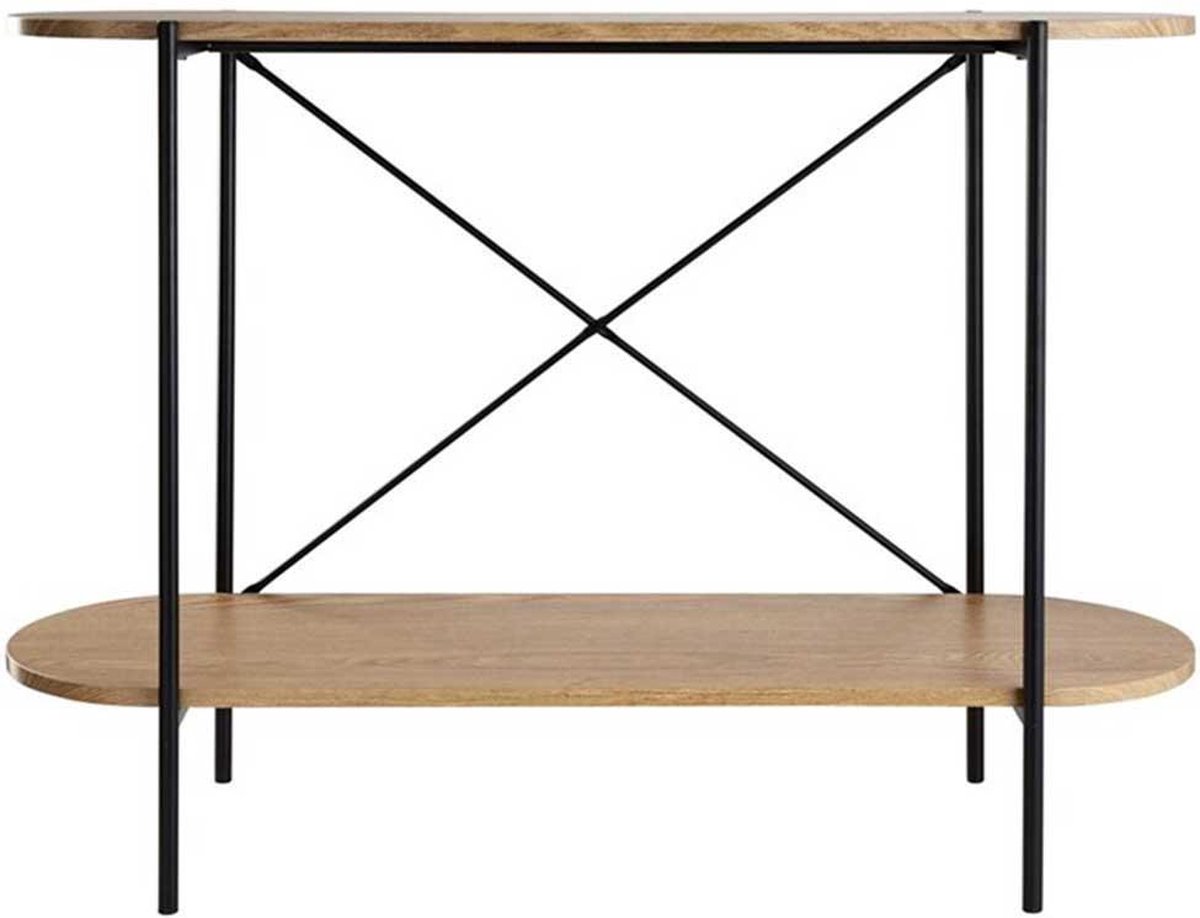 Lisomme Bas houten sidetable naturel - 100 x 30 cm | bol.com