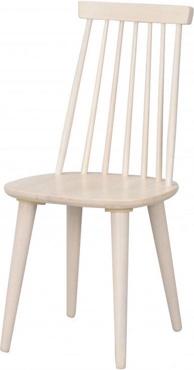 Rowico Home Lotta Houten Spijlenstoel Whitewash - Eetkamerstoel - Hout - Modern - Scandinavisch