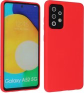 Samsung Galaxy A52 & Galaxy A52 5G Hoesje Fashion Backcover Telefoonhoesje Rood