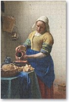 Het melkmeisje, Johannes Vermeer, ca. 1660 - 252 Stukjes puzzel voor volwassenen - Johannes Vermeer - Meesterwerken