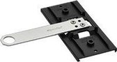 Schroefhouder voor het bevestigen van hangers voor borden en lijsten - aluminium 200 x 22 mm