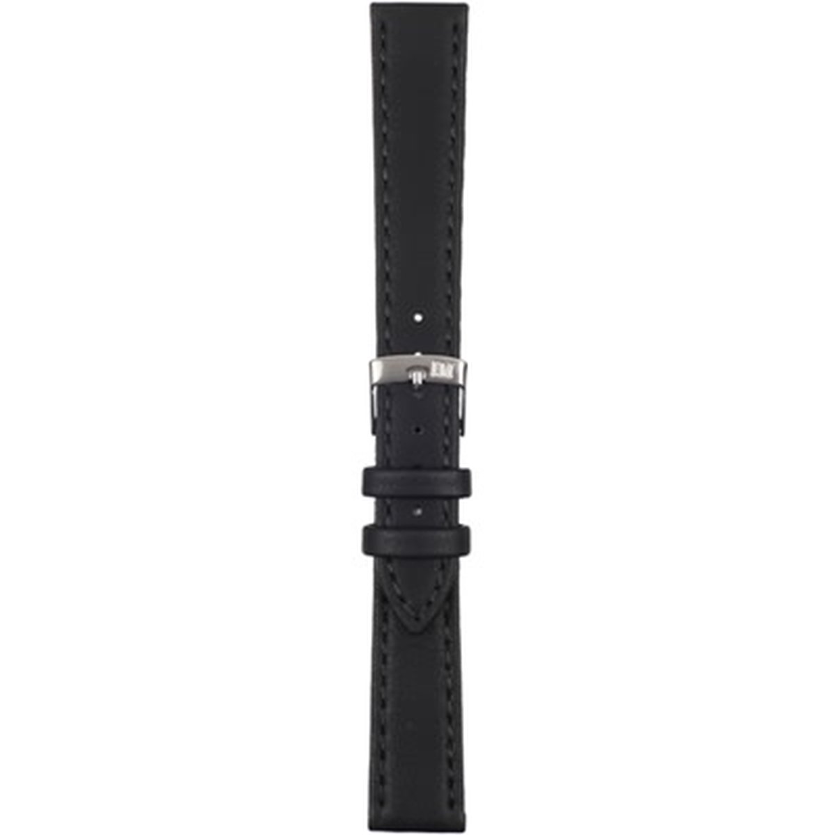 Morellato Horlogebandje - Morellato horlogeband X3686 Abete - leer - Zwart - bandbreedte 18.00 mm