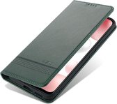 AZNS Xiaomi Mi 11 Hoesje Portemonnee Book Case Kunstleer Groen