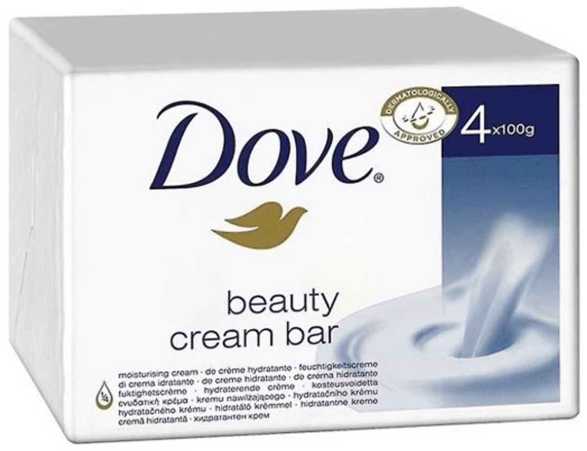 Goedkoopste Dove Original Beauty Cream Bar Women - 4 x 100 gr - Zeep