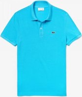 Lacoste Slim Fit Piqué Polo Heren - lichtblauw/groen - maat XXL