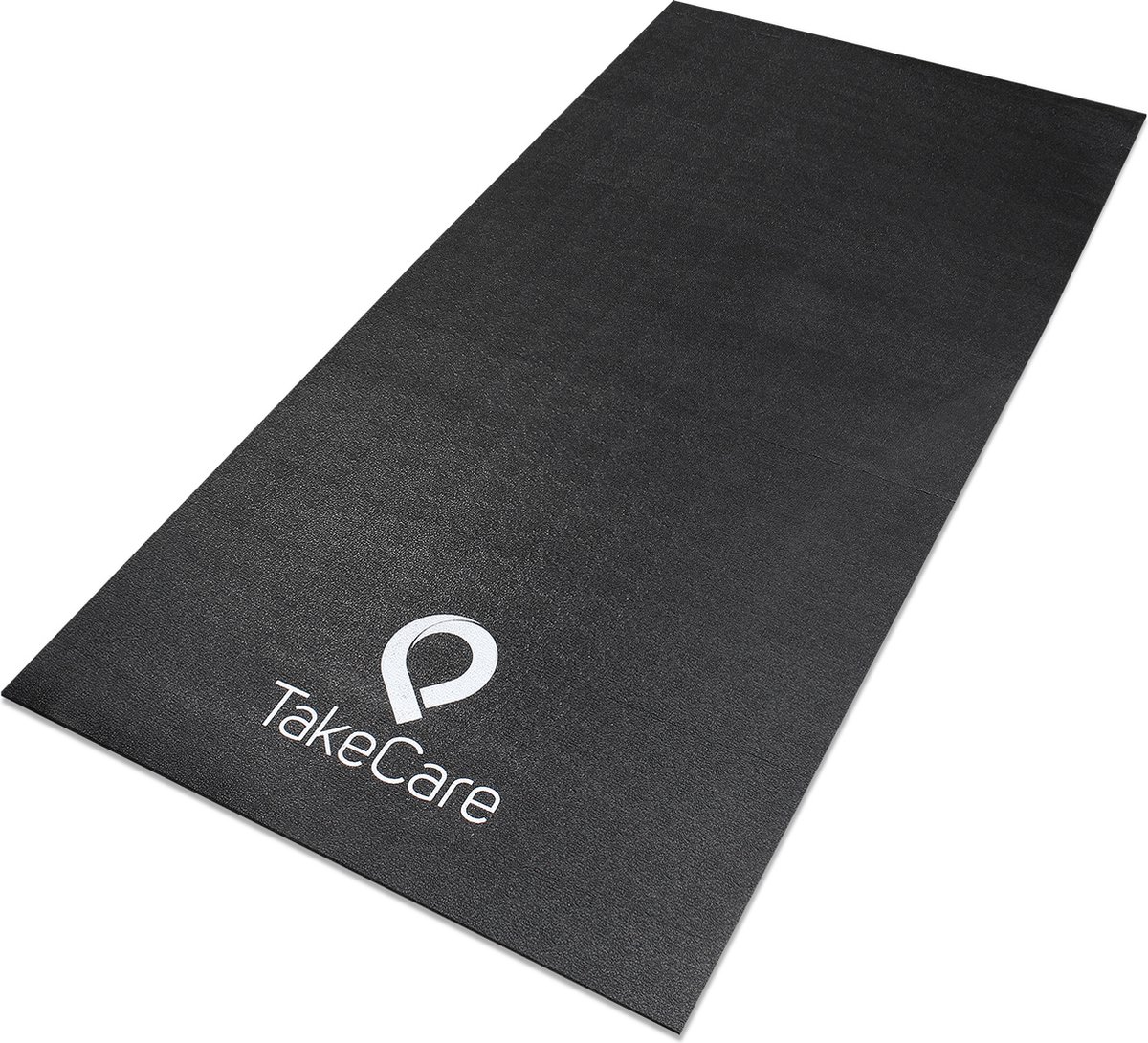 Yoga en Fitness mat anti slip zwart vinyl - Trainingsmat 6mm dik, 160x80 cm - Take Care