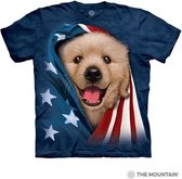 T-shirt Patriotic Golden pup M