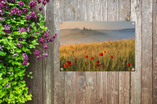 Poster Paysage en Italie Toscane Jardin 90x60 cm - Toile de jardin / Toile d'extérieur / Peintures d'extérieur (décoration de jardin)