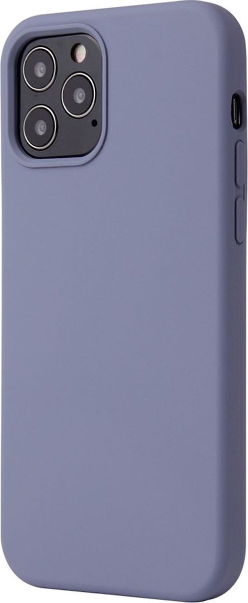 Mobigear Hoesje geschikt voor Apple iPhone 12 Mini Siliconen Telefoonhoesje | Mobigear Rubber Touch Backcover | iPhone 12 Mini Case | Back Cover - Lavendel
