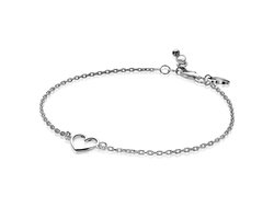 ZINZI zilveren armband met open hartje ZIA1420