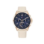 Tommy Hilfiger TH1782226 Horloge  - Leer - Goudkleurig - Ø  38 mm