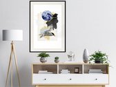 Artgeist - Schilderij - Abstraction With A Tern - Multicolor - 40 X 60 Cm