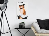 Doe-het-zelf op canvas schilderen - Elegant Hat-40x60
