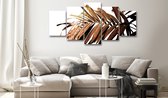 Schilderij - Sunburned Palm Frond-100x50