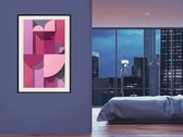Poster - Pink Geometry-40x60