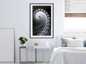 Artgeist - Schilderij - Fractal Spiral (negative) - Multicolor - 30 X 45 Cm