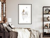 Artgeist - Schilderij - Sun And Mountains - Multicolor - 30 X 45 Cm