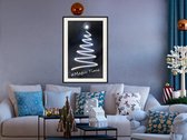 Artgeist - Schilderij - Bright Christmas Tree - Multicolor - 40 X 60 Cm