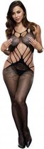 Baci - Criss Cross Kruisloze Catsuit - One Size (S-L 34 - 40)