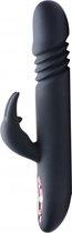 Royal Rabbits Bunny Thrust 10X Thrusting Rabbit Vibrator - Black - Rabbit Vibrators -