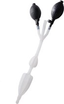 Silicone Anal Catheter With Bulbs - Intimate Douche -