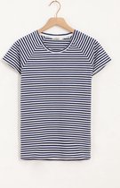 Sissy-Boy - Wit met blauw gestreept T-shirt