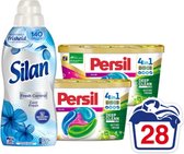 Persil Wasmiddelcapsules Color Discs & Silan Wasverzachter Voordeel Pakket