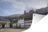 Muurdecoratie Heidelberg - Kasteel - Duitsland - 180x120 cm - Tuinposter - Tuindoek - Buitenposter