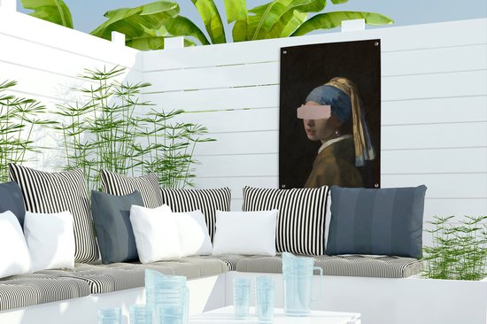 Décoré du vieux maître Johannes Vermeer au trait de peinture 40x60 cm
