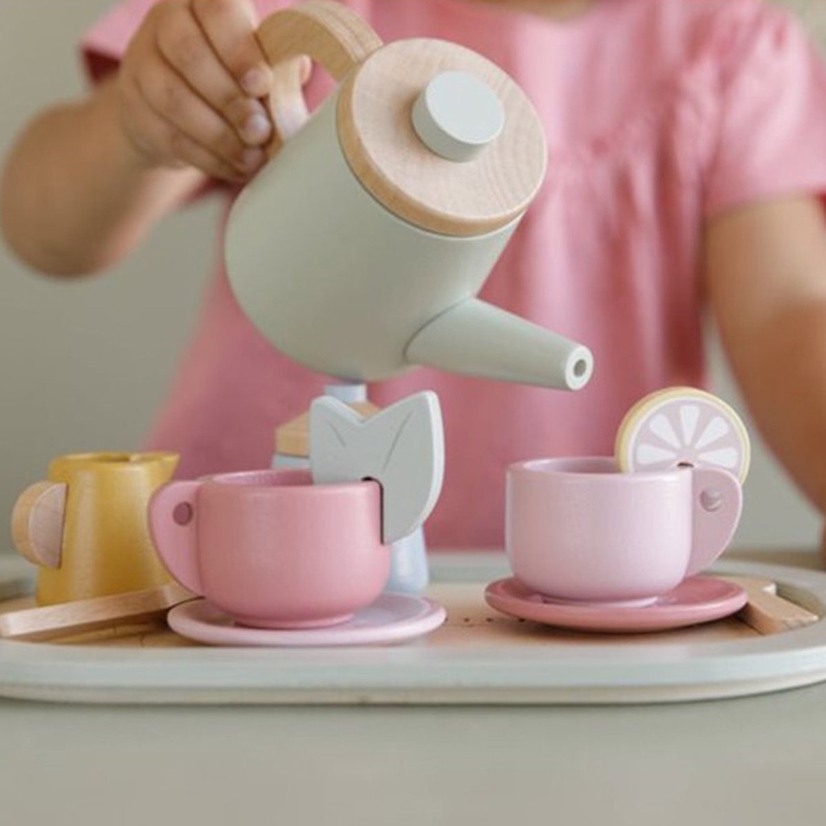 Little Dutch Houten Thee Servies - Speelgoedtheeservies — afbeelding 9