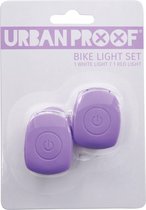 UrbanProof fietslampjes set  siliconen Pastel violet