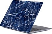 Mobigear Marmer Case Geschikt voor Apple MacBook Air 13 (2018-2020) - Blauw